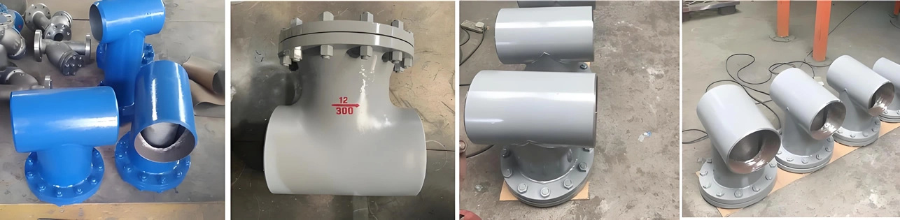 DN350 WCB/CF8 Cast Butt Welded T-Type Strainer Filter