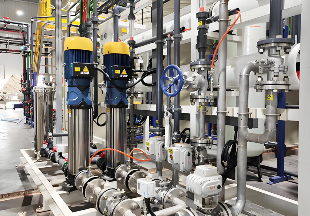 Industrial valve for wastewater treatment
