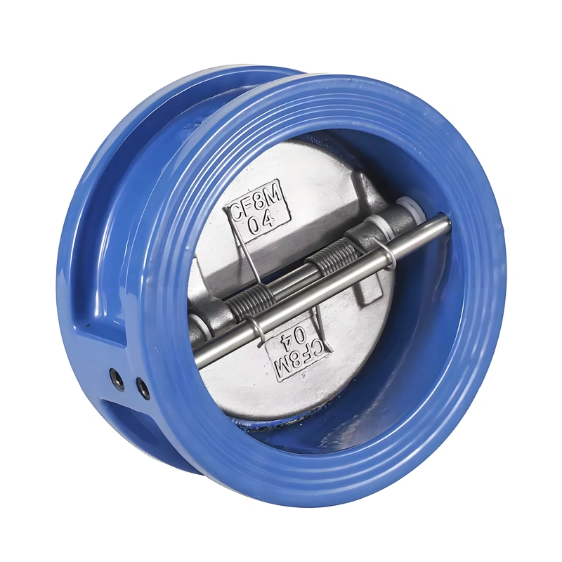 Diaphragm Non-return Spring Dual Plate Wafer Check Valve