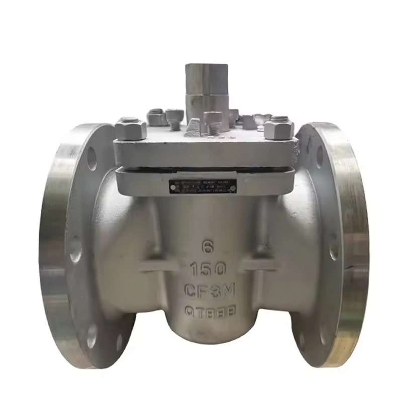 API6D ASME SS316/CF3M High-Pressure 2/3-way Tight Shut-Off Flanged Plug Valve