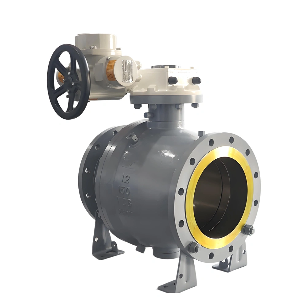 WCB Flanged Electric Actuated Trunnion Ball Valve
