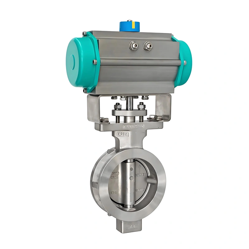 Stainless Steel Pneumatic Double-Offset Wafer-Type Butterfly Valve