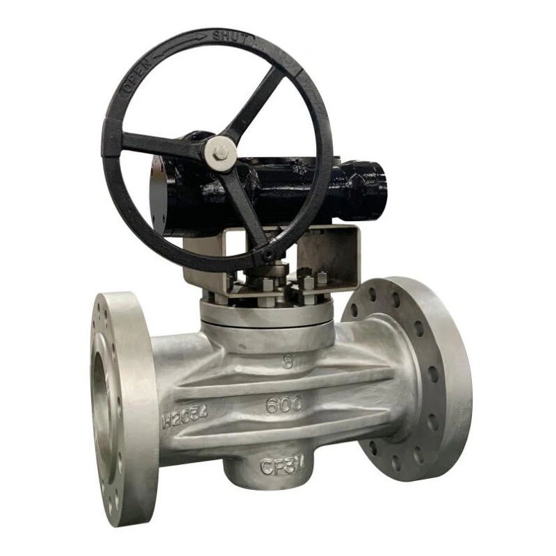 Flange Size Optional 360° Metal Lip Fixed Bidirectional Flow Soft Seal Plug Valve Sleeve Type Soft Sealing Plug Valve
