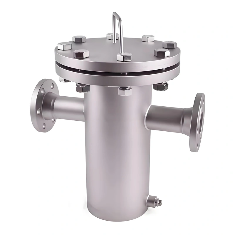 Large Flowing 80 Microns DN125 Flange Industrial Basket Strainer