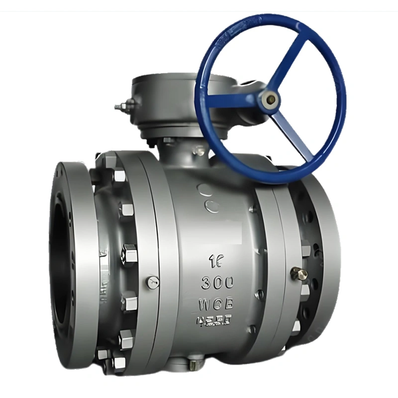 DN100 PN40 Side-Entry Metal-Seated Trunnion Ball Valve