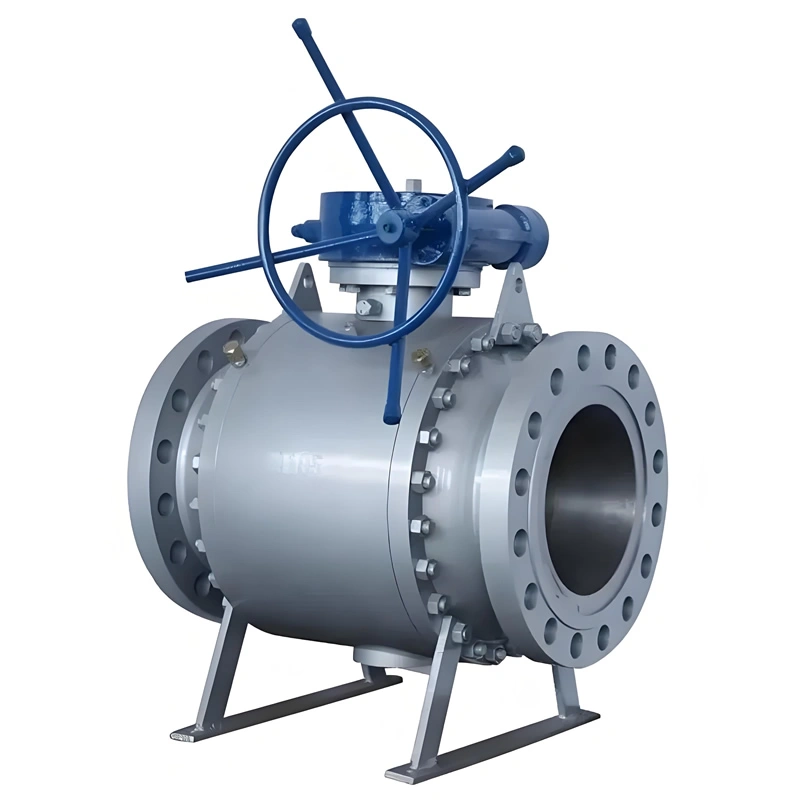 API6D Forged Steel Flanged Type RF Metal Seal Trunnion Mounted Ball Valve