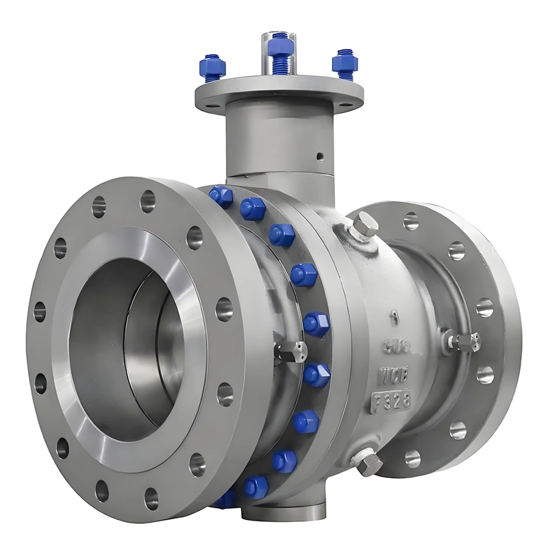 DN100 Class 300 Carbon Steel 2PC Trunnion Top Flange Ball Valve