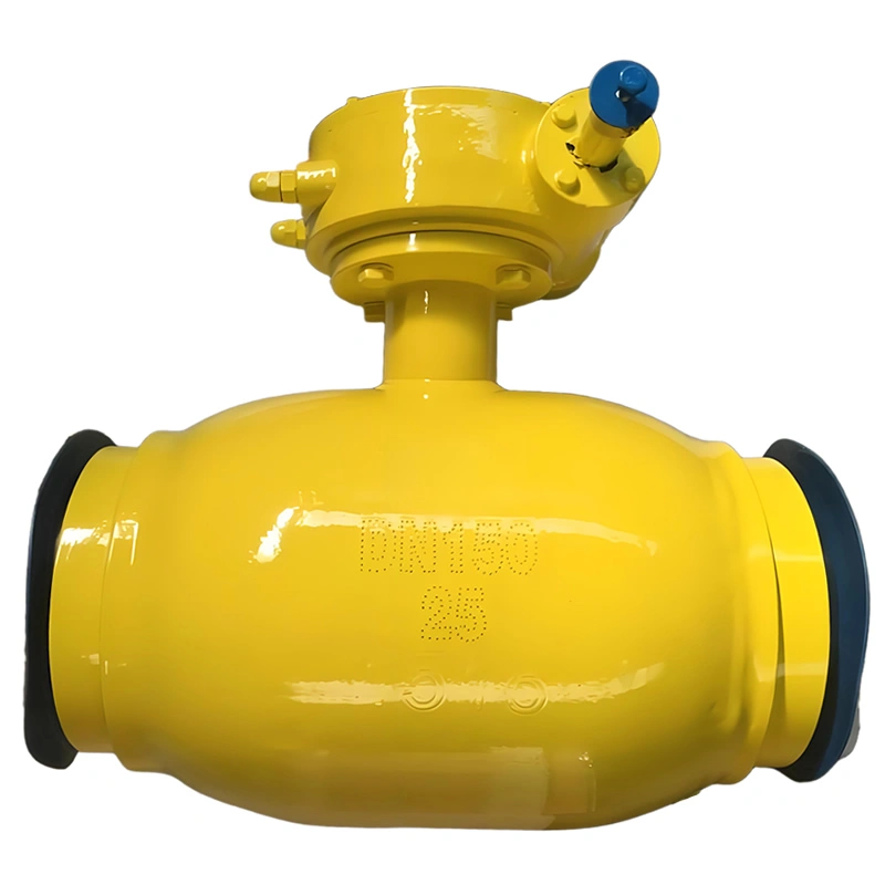 API 6D Gear Operated Fully Welded Trunnion Mounted Ball Valve