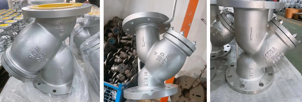 CF8/WCB SS304 SS316 Flange Type Y Strainer