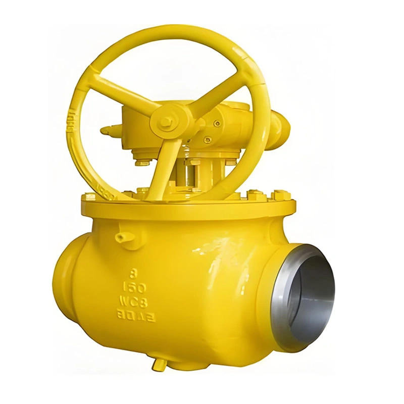 DN200 PN25 WCB Soft Seat Straight Through Type Manual Floating Top-Entry Ball Valves