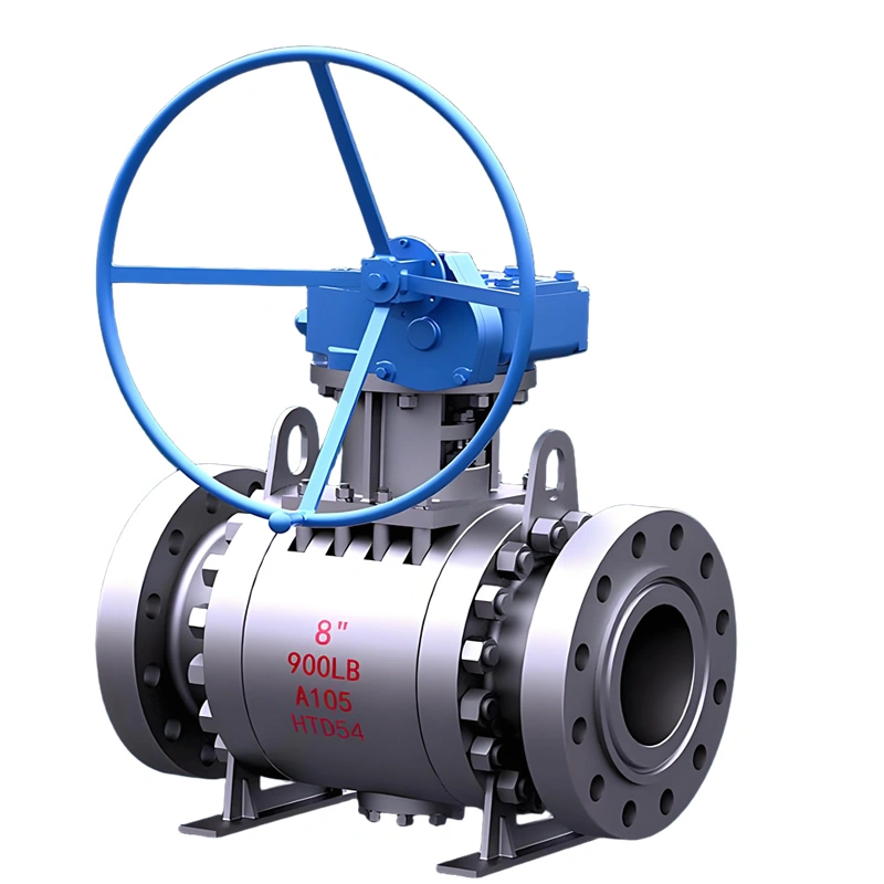 DN100 PN40 3-Piece Trunnion Mounted Hard Metal Seal BW Ball Valve
