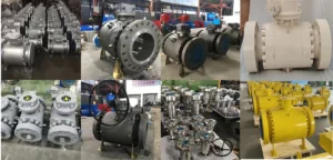 API6D Forged Steel Flanged Type RF Metal Seal Trunnion Mounted Ball Valve