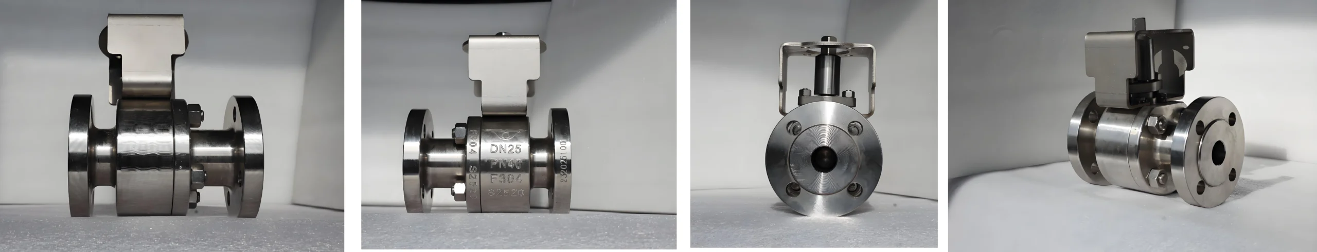 PN40 F304 Raised Face Flange Bare Stem Floating Ball Valve