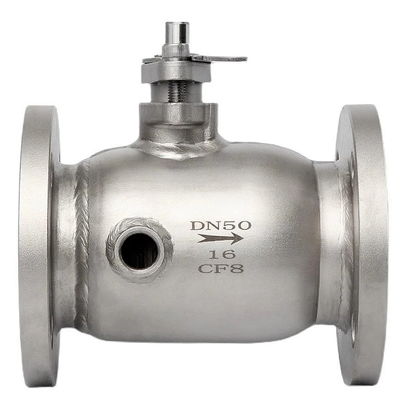 PN16 Thermal Insulation Jacketed Ball Valve Steam Stainless Steel Flange Ball Valve