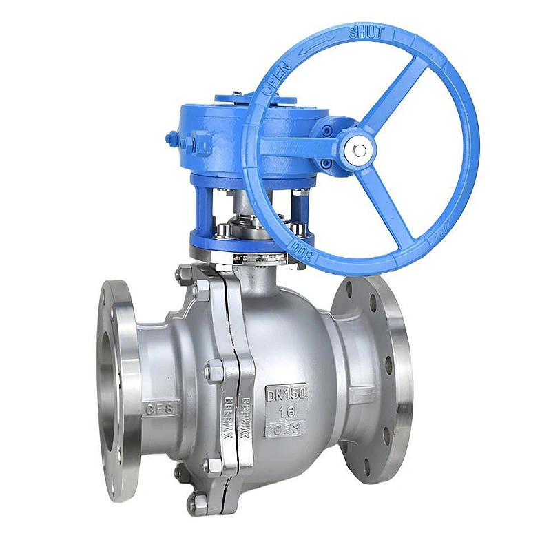 API/CE/ASME Worm Gear Floating Ball Valve