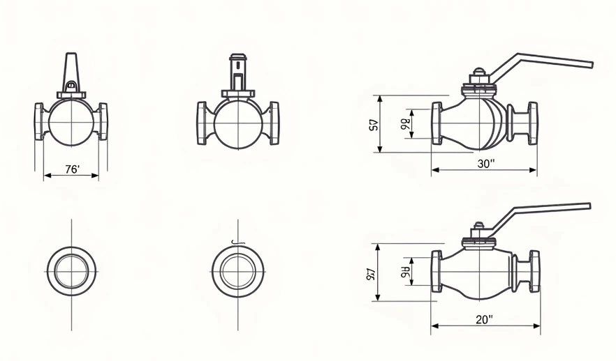  Imported reduced-neck ball valve and imported full-bore ball valve