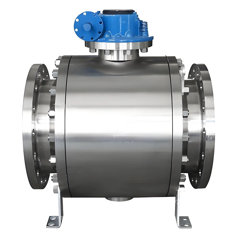 API6D API607 ASME CE DN300 600LB Stainless Steel SS316/SS304 3PC Flange Trunnion Mounted Fire-Safe Ball Valve