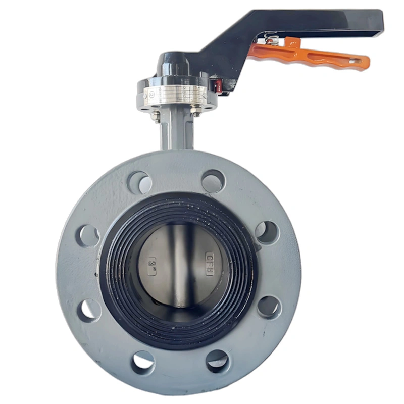 API 609 ASME B16.34 CE Certified DN80 PN16 WCB Carbon Steel Body SS304 Disc EPDM Soft Seal Flange Center-Line Butterfly Valve