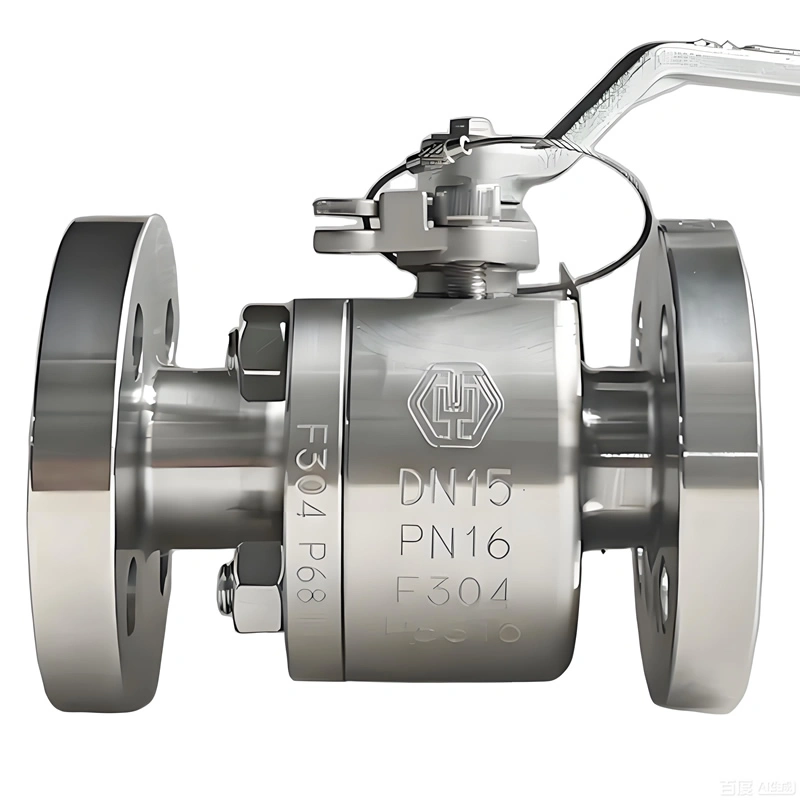 API 608 ASME CE Certified DN15 PN16 SS304 Stainless Steel PTFE Soft Seal Flange Floating Ball Valve