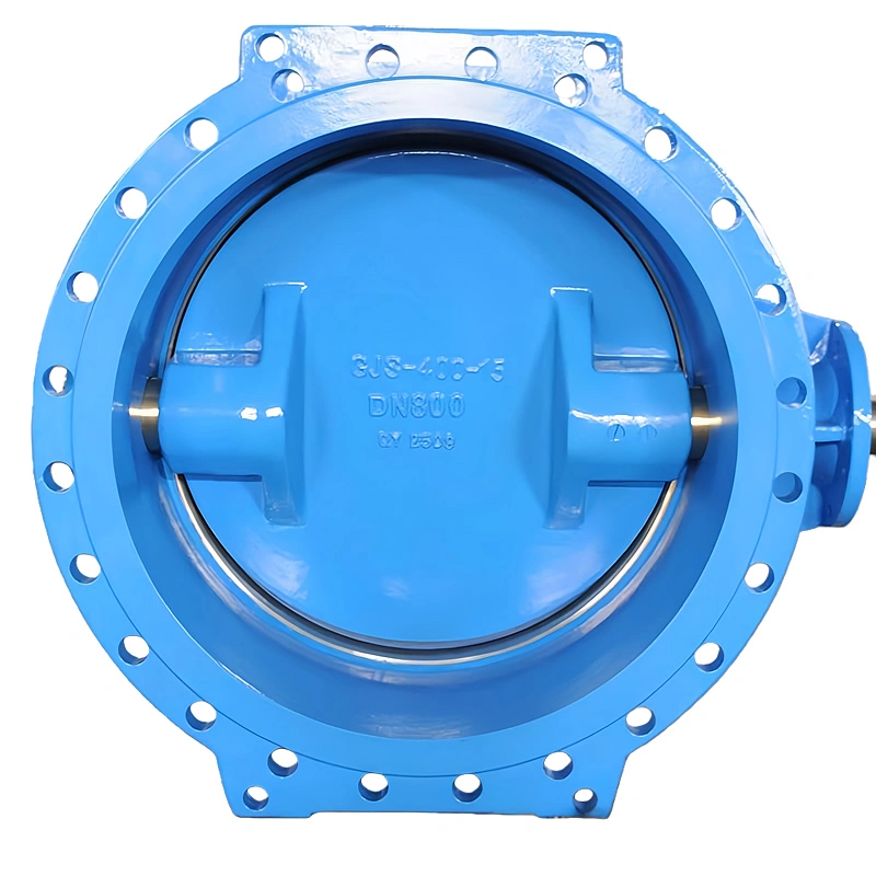 API 609 EN 593 CE Certified DN50-DN1200 PN6-PN25 Class 150 Ductile Cast Iron Double Eccentric Butterfly Valve