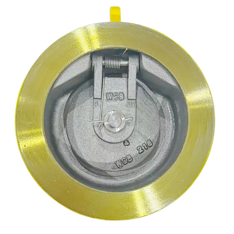 API 609 ASME B16.34 CE DN100 150LB WCB Body Cr13 Seat Wafer Type Metal Hard Seal Single Plate Check Valve
