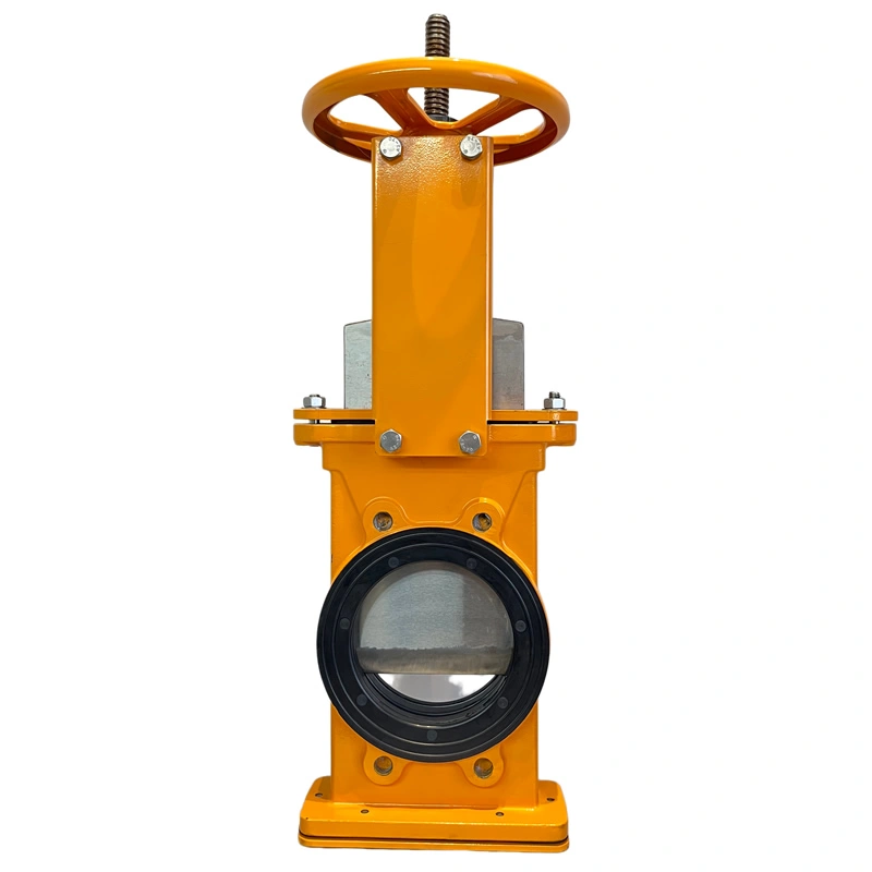 API594 ASME 6“ Class150LB Replaceable Rubber Liner & SS304 Blade Ductile Iron Wafer Manual Slurry Knife Gate Valve