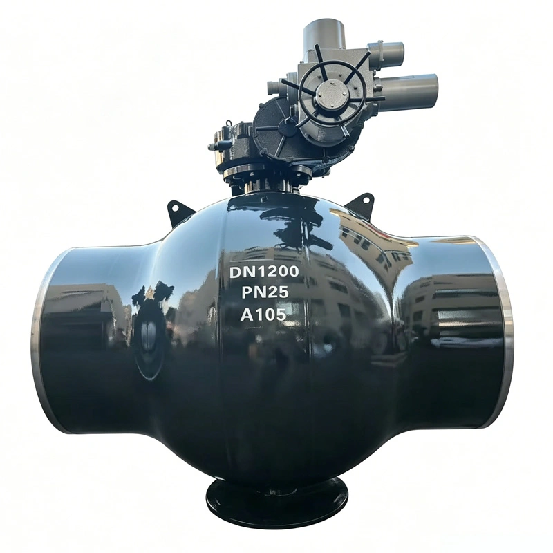 DN15-DN1400 PN16-PN25 Large Diameter Forged Steel A105 DN15-DN2000 PN25 Fully Welded Manual Operated Trunnion Ball Valve